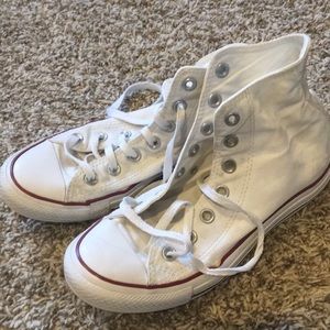 white converse high tops